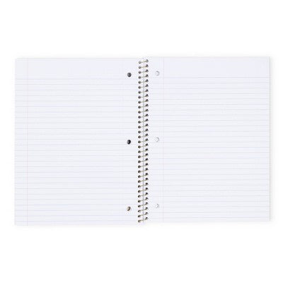 Yoobi 8"x10.5" Peanuts 1 Subject Notebooks Wide Ruled with Pen Pink Snoopy Dance, School Supplies