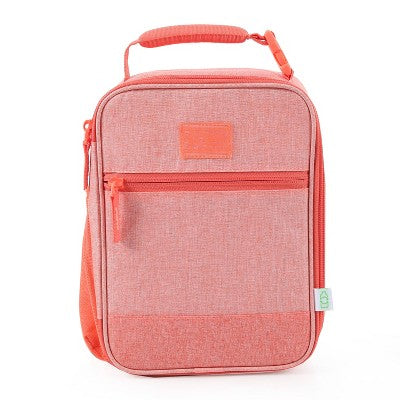 Fulton Bag Co. Upright Lunch Bag - Coral Crush: Polyester Zippered Sacks for All Ages