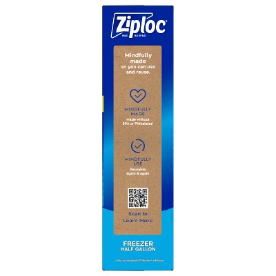 Ziploc Half Gallon Freezer Bags with Grip 'n Seal Technology - 40ct