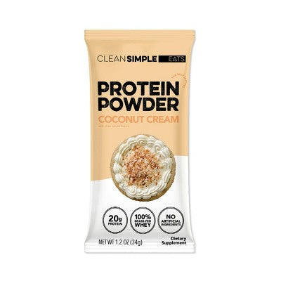 Clean Simple Eats Protein Powder - Coconut Cream - 1.2oz/1 Stick