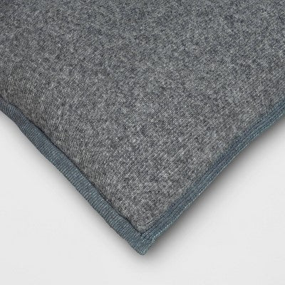 The Cozy Collection Cozy Faux Cashmere Knit Square Throw Pillow Gray - Threshold