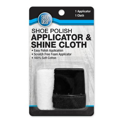 Shoe Gear Polish Applicator & Shine Cloth: Shoe Care Kit with Foam, Plastic, Fabric
