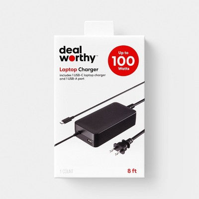 USB-C 100W Super Charger with 1-USB-A Gen2 and Power Delivery - dealworthy