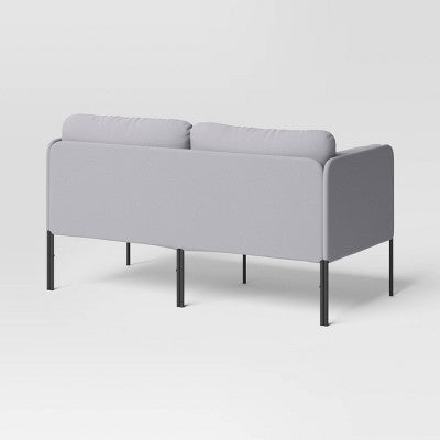 Upholstered Loveseat Gray - Room Essentials (LOCAL PICKUP ONLY)