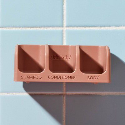Kitsch Bottle-Free Beauty Self-Draining Soap Dish - Terracotta Pink