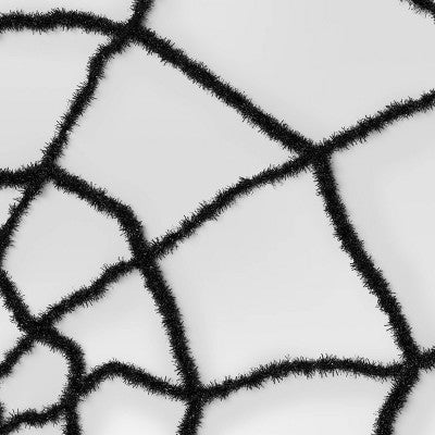 10' Giant Spiderweb Black Halloween Decorative Prop - Hyde & EEK! Boutique