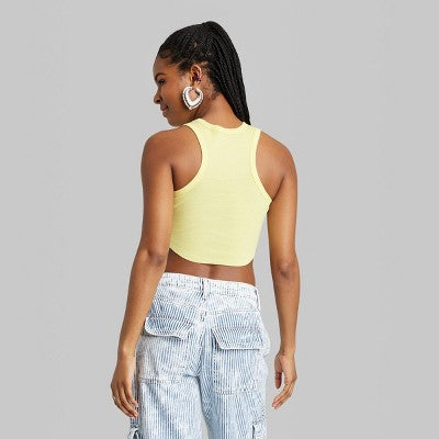 Women's Value Tiny Tank Top - Wild Fable Yellow M