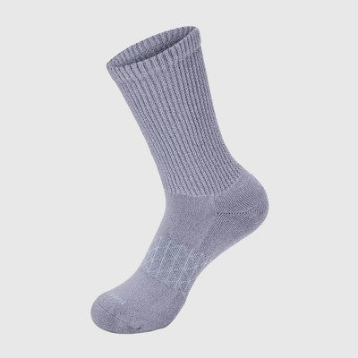 Hanes Women's Absolute Wellness 3pk Non-Binding Crew Socks - Green 5-9: Cotton Blend, Cushioned Sole, Arch Support, Seamless Toe