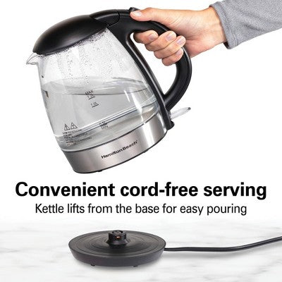 Hamilton Beach 1.2L Glass Kettle