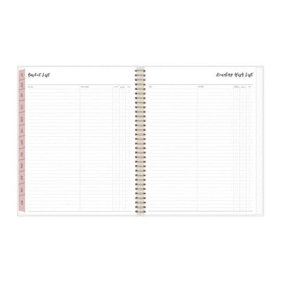 Ivory Paper Co. 2024-25 Weekly/Monthly Planner 11"x8.5" Wirebound Frosted Charley: Adult Stationery, July-June Calendar