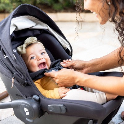 Joie Mint Latch Baseless Infant Car Seat - Thunder: LATCH Compatible, Rear Facing, Includes Car Seat Base & Accessories (LOCAL PICKUP ONLY)