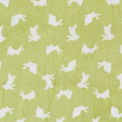 Easter Plush Bunny Printed Throw Blanket Green/Ivory - Room Essentials