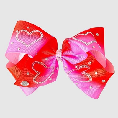 Girls' JoJo Siwa Valentine's Day Hair Clip Bow - Pink