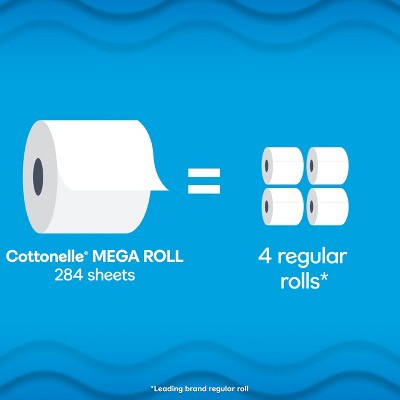 Cottonelle Ultra Clean Strong Toilet Paper - 6 Mega Rolls