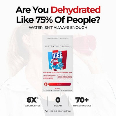 Instant Hydration Cherry Electrolyte Drink Mix Sports Drink - 10ct/67gms