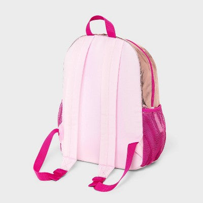 Kids' 16 Backpack - Cat & Jack Pink/Metallic Silver"