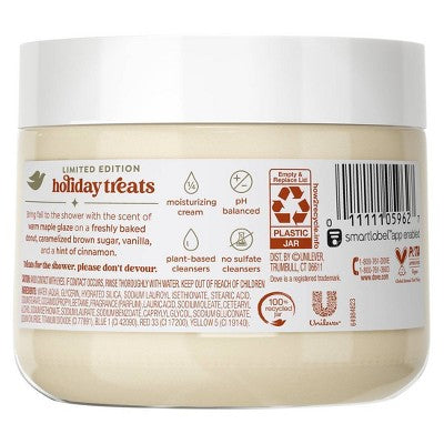 Dove Beauty Limited Edition Fall Holiday Treat Body Scrub - Maple Glazed Donut - 15oz