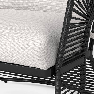 Mackworth Patio Statement Armless Chair Black - Threshold (LOCAL PICKUP ONLY)