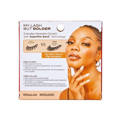 KISS Products No 03 Bolder 3D Faux Mink False Eyelashes - 1pr