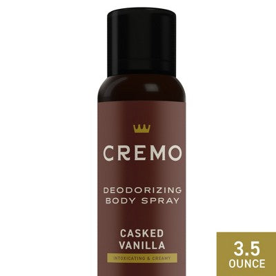 Cremo Deodorizing Body Spray - Casked Vanilla - 3.5 fl oz
