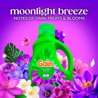 Gain Moonlight Breeze HE Deep Cleaning Concentrated Liquid Laundry Detergent 61 Loads - 81 fl oz