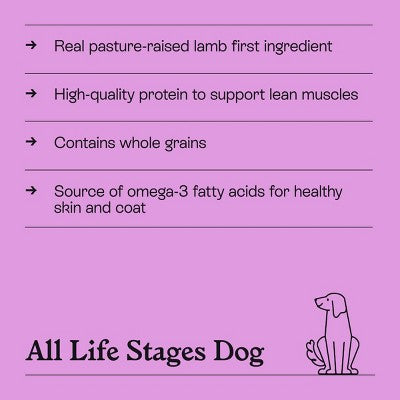 Lamb & Brown Rice Recipe Dry Dog Food - 5lbs - Kindfull
