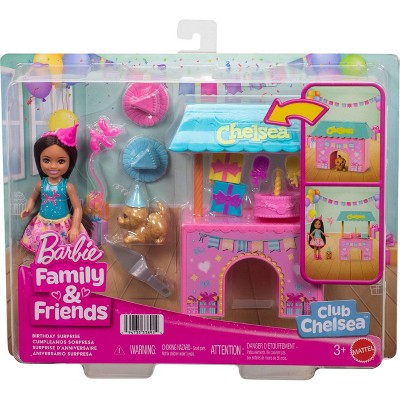 Barbie Family & Friends Club Chelsea Surprise Birthday Party Playset
