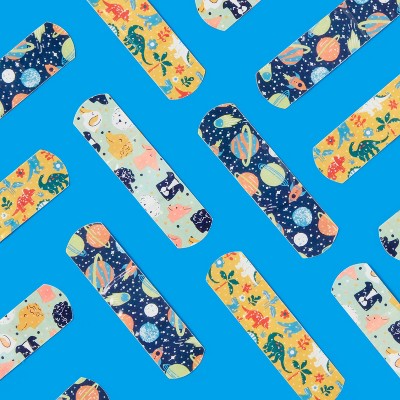 Patterned Bandages Design 1 - Dinos/Planets/Dogs - 20ct - up&up