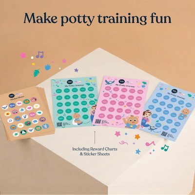 Millie Moon Ms. Rachel Potty Training Gift Set - Size 2T-3T: Disposable Training Pants, Wood Fluff Pulp, 22-33 lbs