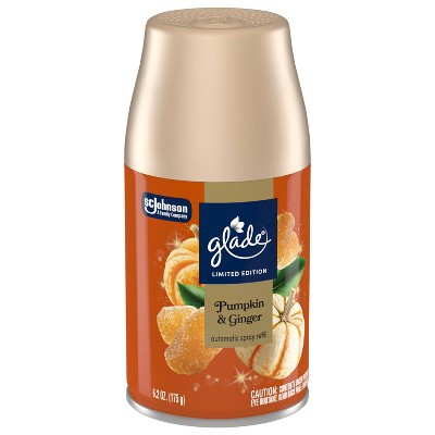 Glade Automatic Air Freshener Room Spray Holiday Scent Refill - Pumpkin & Ginger - 6.2 oz