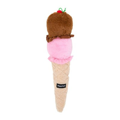 ZippyPaws Ice Cream Jigglerz Dog Toy: Large, 20.39" Length, Fetch Activity