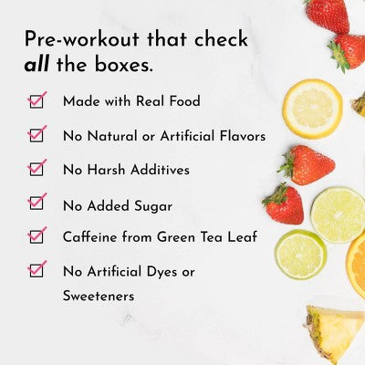 Just Ingredients Pre-Workout Sports Drink Powder Packet - Orange Pineapple - 5.8oz/10ct