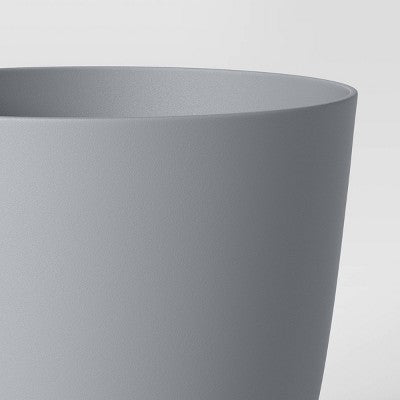 Self-Watering Plastic Indoor Outdoor Planter Pot Gray 8"x8" - Room Essentials