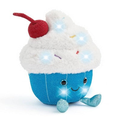 FAO Schwarz 11" Glow Brights Plush LED with Sound Cupcake