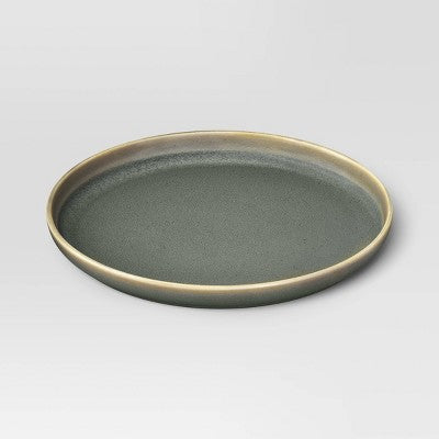 Stoneware Tilley Dinner Plate Olive Green - Threshold