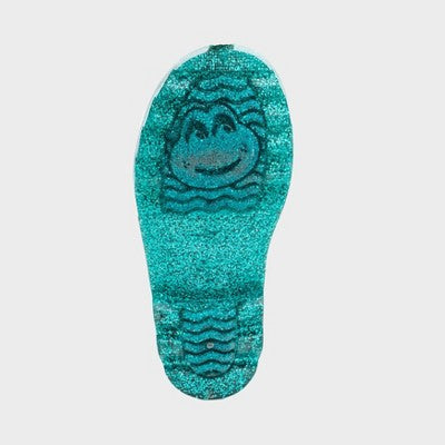 Western Chief Toddler Girls Abby Glitter Boots - Teal Green 5T