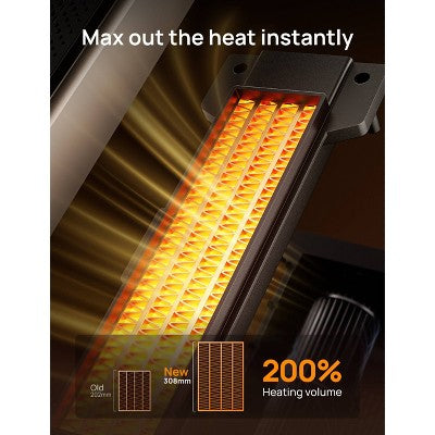 DREO 1500W Solaris Max 25" Ceramic Space Heater Oscillating Fast Heat and Ultra-Quiet ECO Mode Remote (LOCAL PICKUP ONLY)