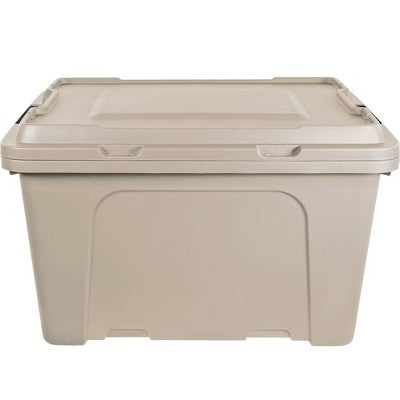 Hefty MAX PRO Storage Tote 18 Gallon - Stone (LOCAL PICKUP ONLY)