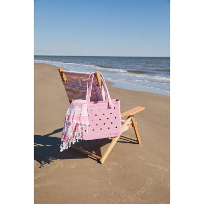 Bogg Bag Baby Bogg Tote Bag - Peach Daiquiri: Plastic Vinyl Shoulder Handbag