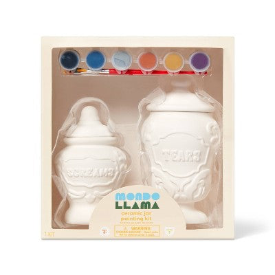 2ct Halloween Craft Ceramic Apothecary Jars Painting Kit - Mondo Llama