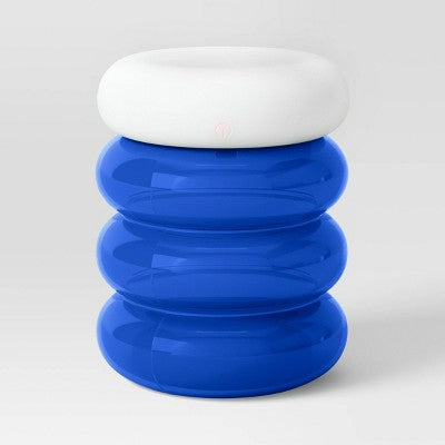 Portable Cordless Storage Novelty Table Lamp with Rechargeable Battery Blue - Room Essentials