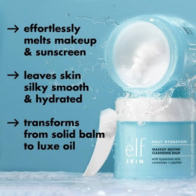 e.l.f. SKIN Holy Hydration Makeup Melting Cleansing Balm - 3.5 oz
