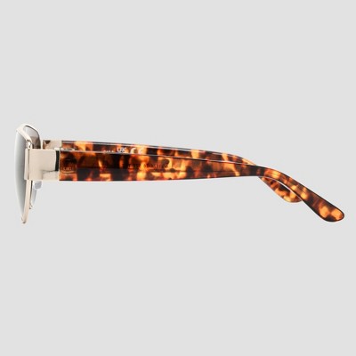 Women's Shiny Metal Cateye Sunglasses - Universal Thread Tortoise