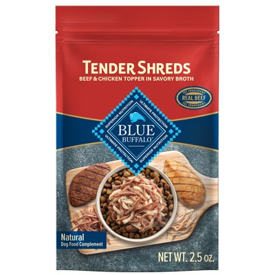 Blue Buffalo Chicken and Beef Flavor Shreds Wet Dog Food - 2.5oz