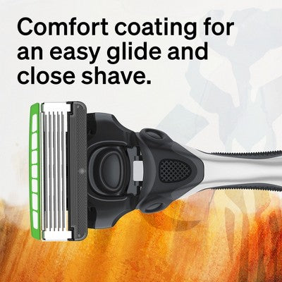 Schick Hydro Sensitive Men's 5 Blade Razor Handle with 3 Razor Refills - Star Wars Mandalorian and Grogu: Face, 4-Pack, Manual