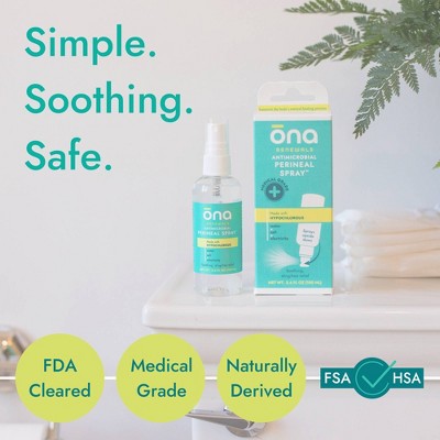 Ona Renewals Antimicrobial Postpartum Perineal Upside Down Recovery Spray Made with Hypochlorous - 3.4 fl oz