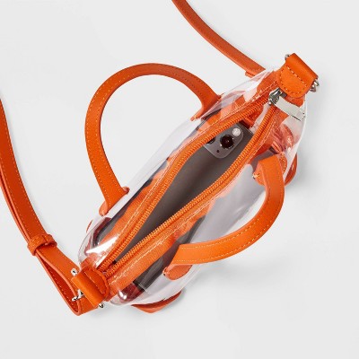 Game Day Clear Pouchette Crossbody Bag - Wild Fable Orange
