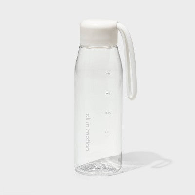 24fl oz Plastic Bottle White - All In Motion
