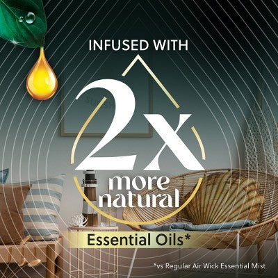 Air Wick Vibrant Essential Mist Diffuser and Refill Kit - Island Coconut & Warm Sands - 0.67 fl oz