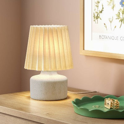 Mini Lamp Faux Wood Light - Room Essentials